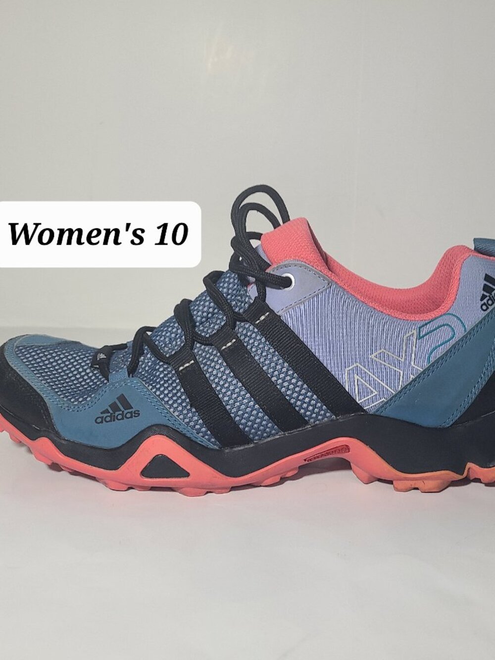 Adidas AX2 Traxion Women's Blue/Pink Trail Running/Hiking Shoes Size 10